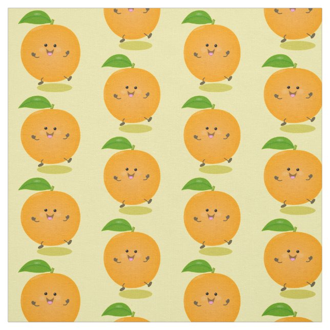 Tecido Fruta de citrinos de laranja-dança (Modelo)