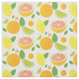 Tecido Fruta de desenho Citros de laranja de Limão de lim