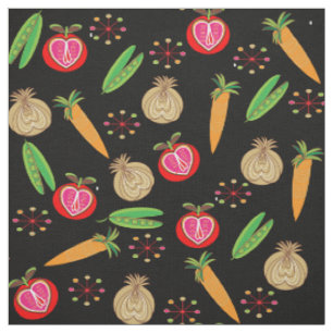Tecido Fruta de Estilo Retroativo e Impressão Colorida V