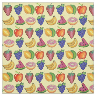 Tecido Fruta de Melão de Morango de Banana