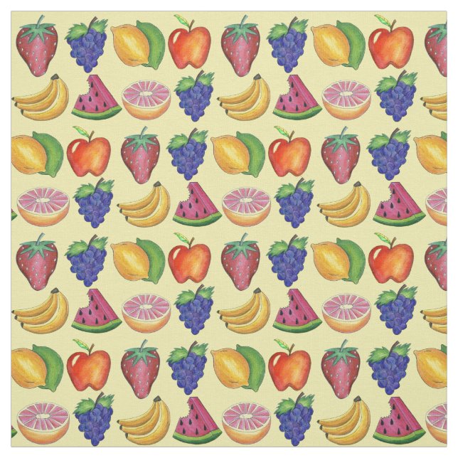 Tecido Fruta de Melão de Morango de Banana (Modelo)
