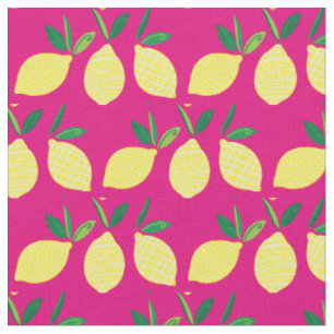 Tecido Fruta de Verão com limões