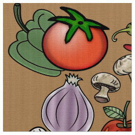 Tecido Fruta e Veggie Lovers