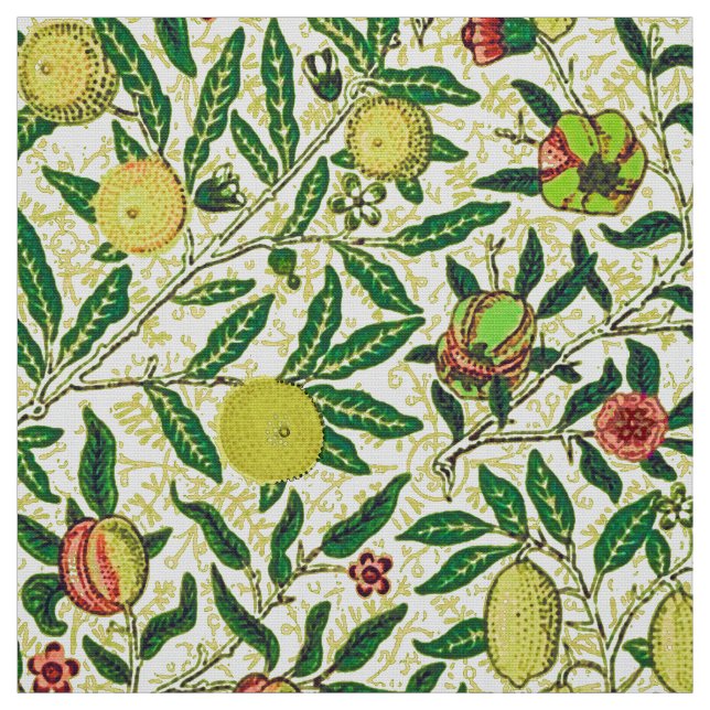 Tecido Fruta Exótica William Morris, Amarelo-limão (Modelo)
