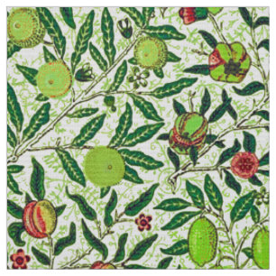 Tecido Fruta Exótica William Morris, Verde limão