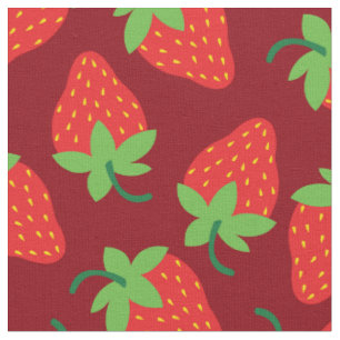 Tecido Fruta Morangos Comida Crianças Cuecas