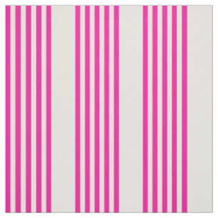 Tecido Fuchsia e beige cinco listras padrão