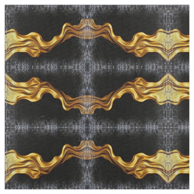 Tecido Full Liquid Gold Swirl Pattern Designer Home Fabri (Modelo)
