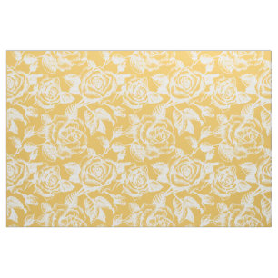 Tecido Fundo amarelo feito sob encomenda dos rosas
