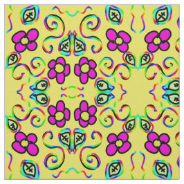 Tecido fundo amarelo feliz