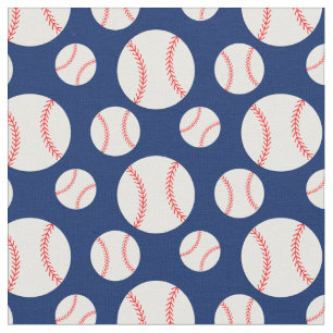 Tecido Fundo Azul do Marinho Padrão do Baseball
