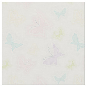 Tecido Fundo com as borboletas na aguarela