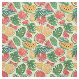 Tecido Fundo de Frutas Botânicas