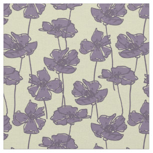 Tecido Fundo floral do teste padrão do vintage da arte
