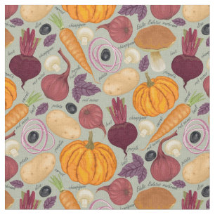 Tecido Fundo retro dos legumes frescos