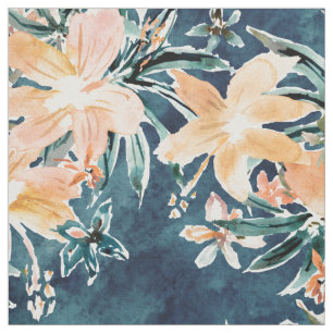 Tecido FURTIVE Hibiscus Tropical