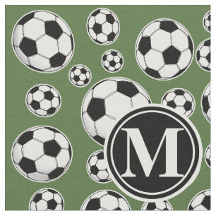 Tecido Futebol do monograma - parte superior da árvore