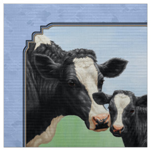 Tecido Fvitelo de raça pura e azul-Vaca