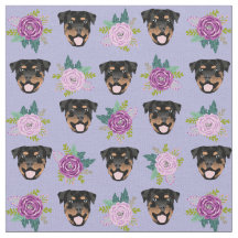 Galinhas rottweiler florais roxos