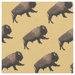 Tecido Galloping Bison