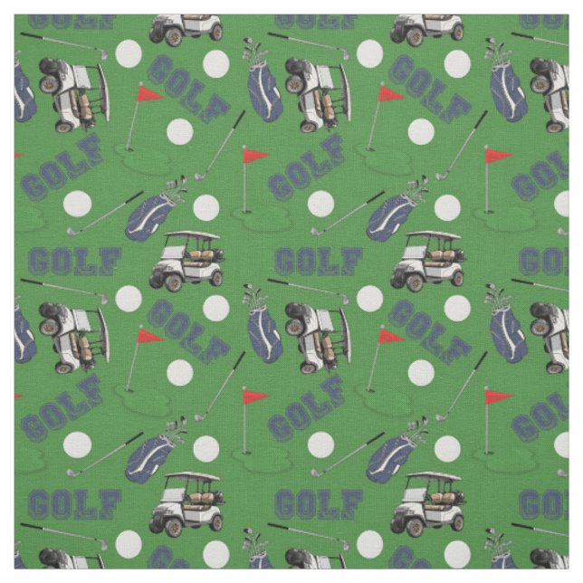 Tecido Ganhou Golfe na Grass Green (Modelo)