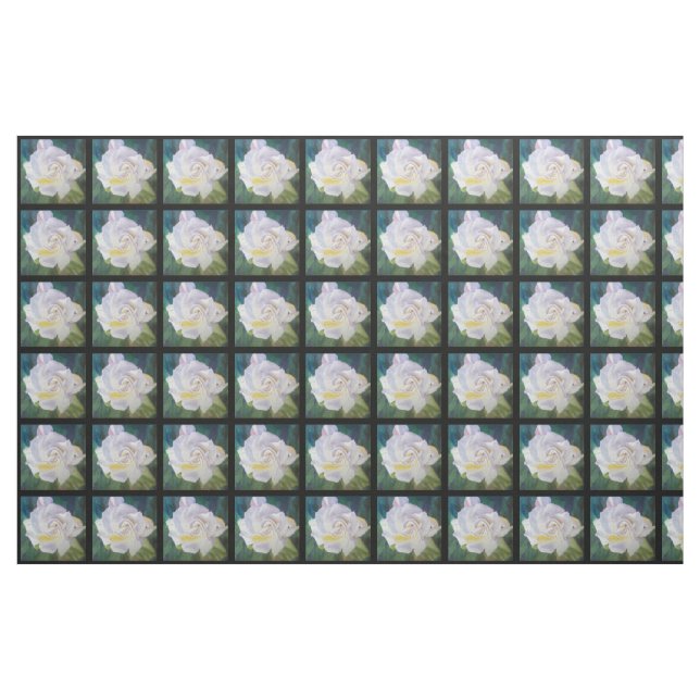 Tecido Gardenia branco-amarelado grande (Fat Quarter)