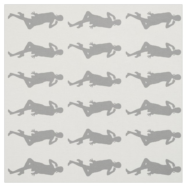 Tecido Garotas GoGo Mod Negrito Cinza (Modelo)