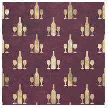 Garrafas de vinho Dourado metálico e óculos em Mar