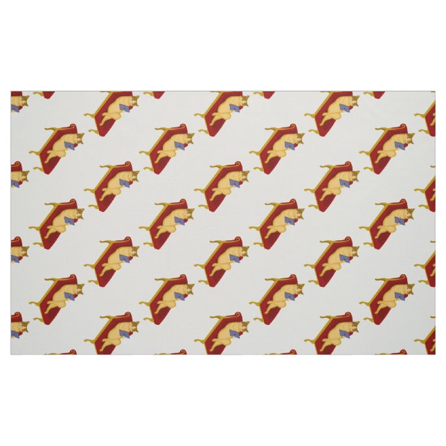 Tecido Gato com clipart de gadget (Fat Quarter)