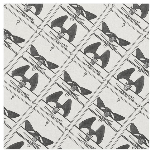 Tecido Gato do sushi! (Detalhe)