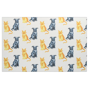 Tecido Gato e cão
