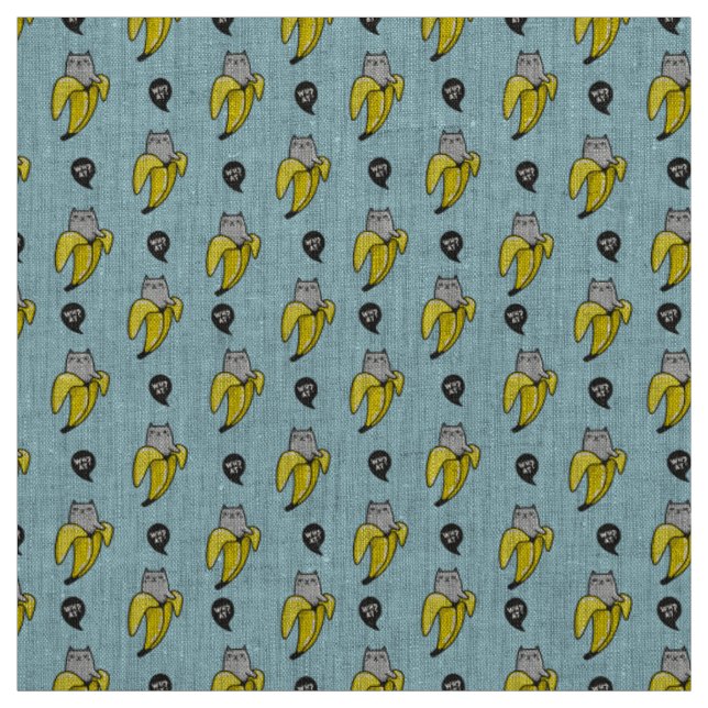 Tecido Gato na banana (Modelo)
