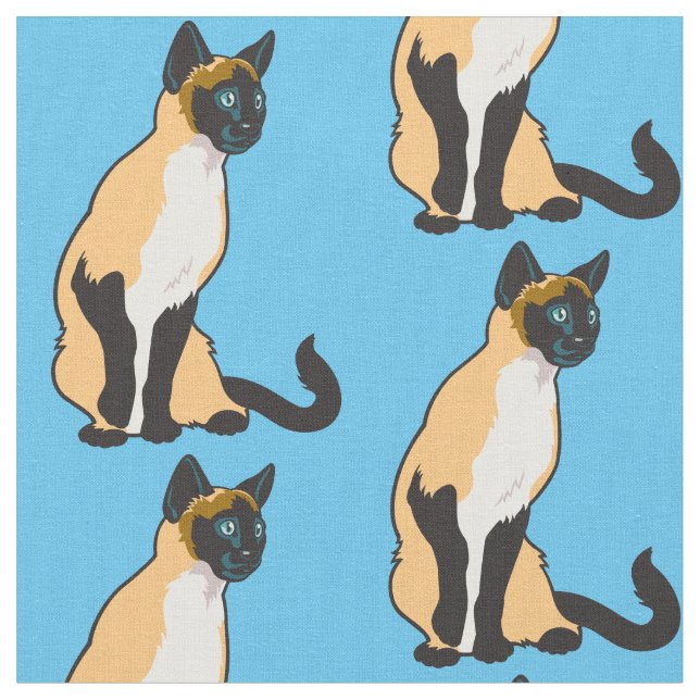 Tecido Gato siamês (Detalhe)