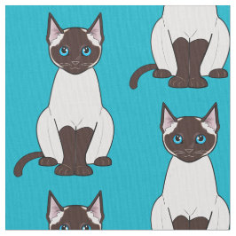 Tecido Gato Siamese
