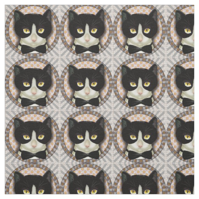 Tecido Gato Smoking (Amostra)