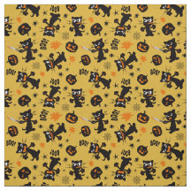 Gatos de Dia das Bruxas Pretos Grumpy e Pumpkins S