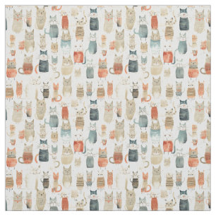Tecido Gatos no País das Maravilhas: Gato Whimsy