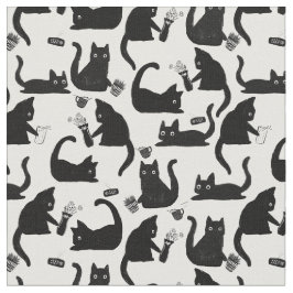 Tecido Gatos Ruins A Trancar Coisas