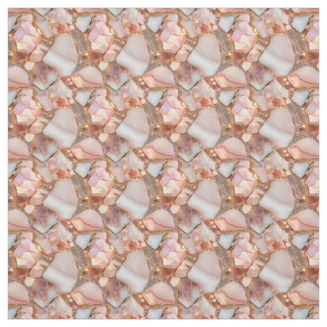Tecido Gemstones Dourados rosa (Modelo)
