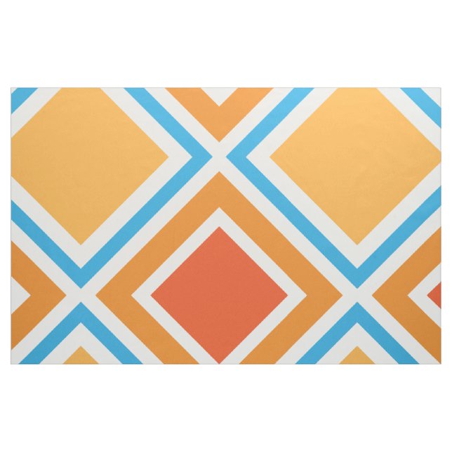 Tecido geometria de abstrato diamante (Fat Quarter)