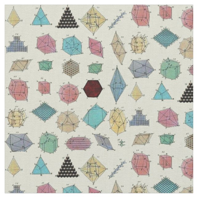 Tecido Geometria de cristal (Detalhe)