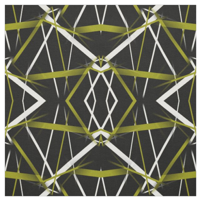 Tecido Geometria Urbana Oliva-Verde (Modelo)