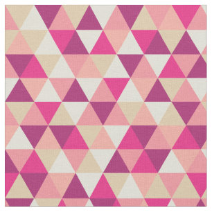 Tecido geométrico cor-de-rosa moderno de  