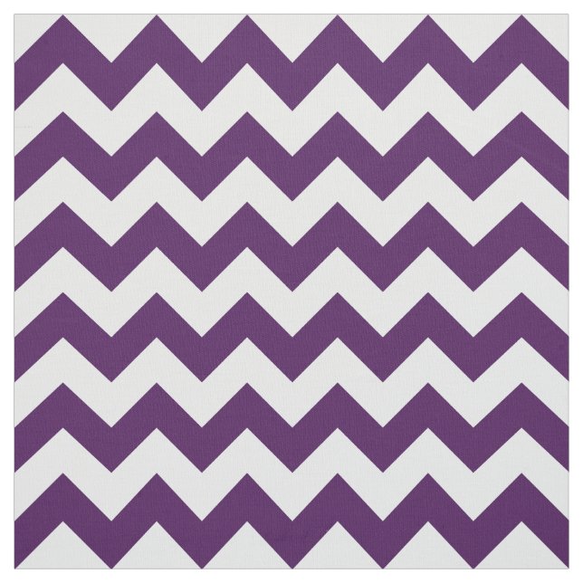 Tecido geométrico do ziguezague roxo e branco (Modelo)