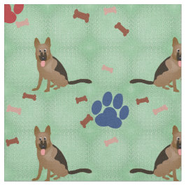 Tecido German shepherd de desenho