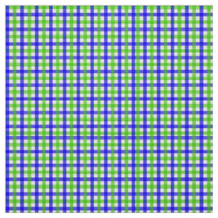 Tecido Gingham Azul E Verde