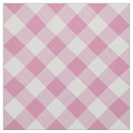 Tecido Gingham Cor-de-Rosa Grande Verifica Geométrico