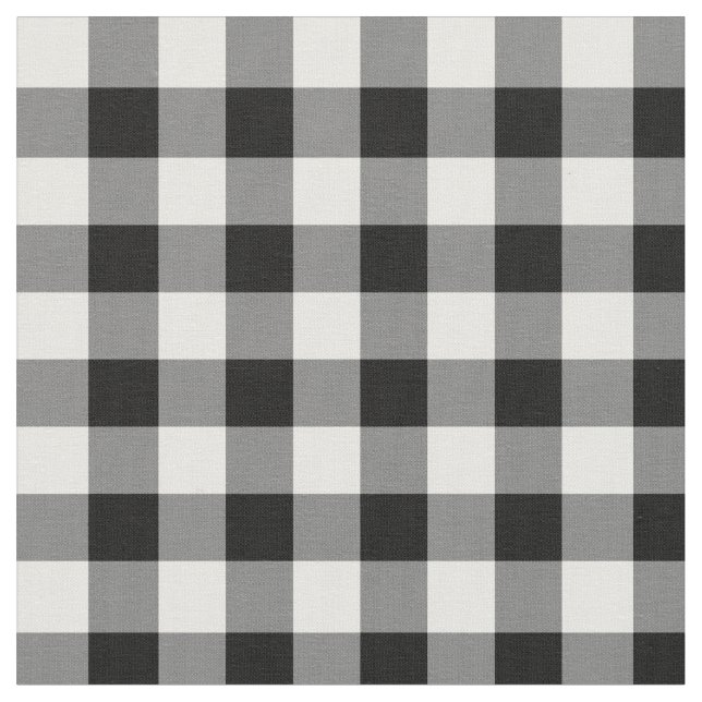 Tecido Gingham Negro (Detalhe)