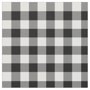 Tecido Gingham Preto
