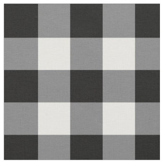 Tecido Gingham Preto E Branco